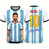 2026 MESSI 3DPrint Football T-shirt Summer Fashion Commemorative Jersey Style Casual Sports Top for Adults & Kids Full Sizes