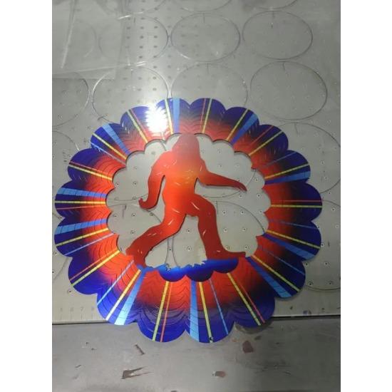 

3D вращающийся ветряной колокольчик Мандала вращающийся ветряной колокольчик для сада, балкона, двора, птица, нержавеющая сталь, декоративный ветряной колокольчик