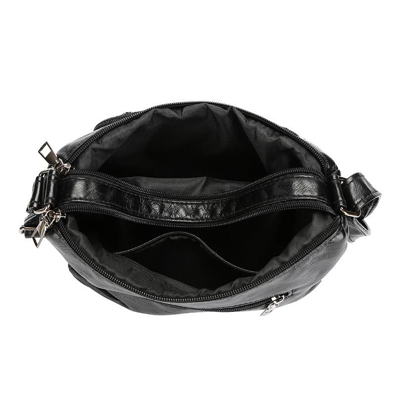 Casual and Minimalist Soft Leather Large Capacity Shoulder Bag
