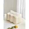 Cream Paper Towel Box, Affordable Luxury, High-end Simplicity, Household, Living Room with Spring, Elastic Base, Support