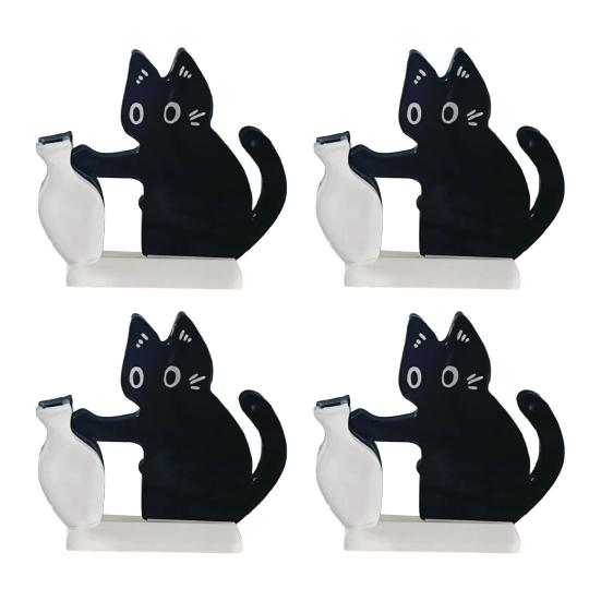 3/4/5/6Pcs Cat Whiskers Holder Refrigerator Magnet Cats Hair Miniature Vase Collector Container Pet Memorial Keepsake Decoration