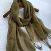 Japan And Korea Small Fresh Linen Solid Color Scarf 25 Colors, Long-Term Stock, Support