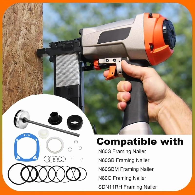 Stainless Steel Framing Nailer Repair Rebuild Kit Compatibles for N80S N80SB N80SBM N80C SDN11RH Models Replacement Part