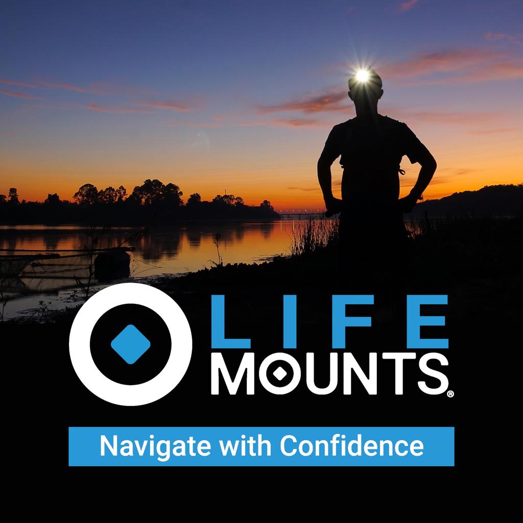 Life Mounts ARC Rail Helmet Flashlight x White LED Rotation Weatherproof Impact Resistant Detachable Tactical Helmet Mount Flashlight - 3.5" 1.5", -