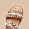 Girls Ethnic Style Sandals Summer Princess Shoes Tassel Soft Bottom Beach Shoes
