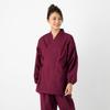 Kurume pongee weave Women's workwear, (wine, M)
