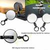 Adjustable Bicycle Mirrors with Acrylic Lens, 360 Rotation, Universal Handlebar Mount for Scooters, E-Bikes, and Bicycles (2 Pack)