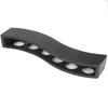 Wooden Wooden Wine Glass Rack Black Drinks Serving Board Reusable Cup Holders Stand  Home