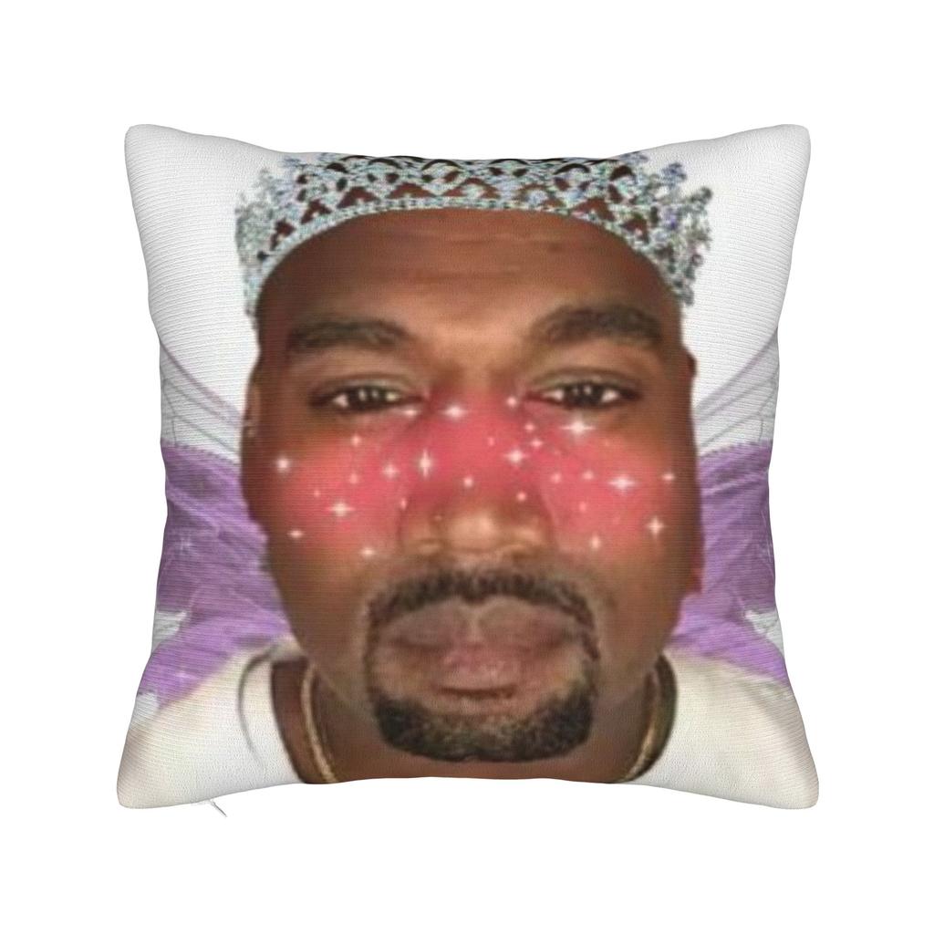 K-kanyes W-wests Funny Meme Pillowcase Accessories Soft Cushion Cover Decorations Throw Pillow Case Cover Seater Multi Size