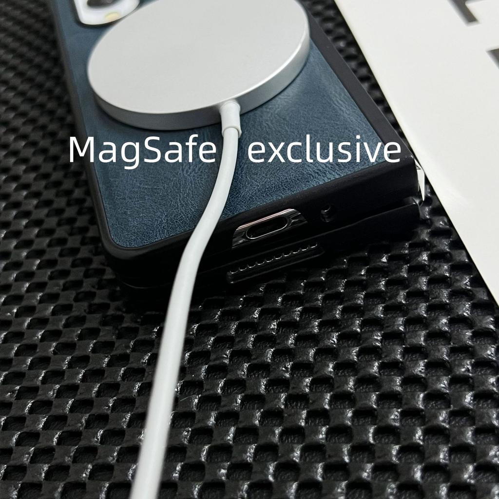 Suitable for Samsung Galaxy Z Fold6 Folding Phone Case ZFLIP6 Leather MagSafe Dustproof Tup Jacket