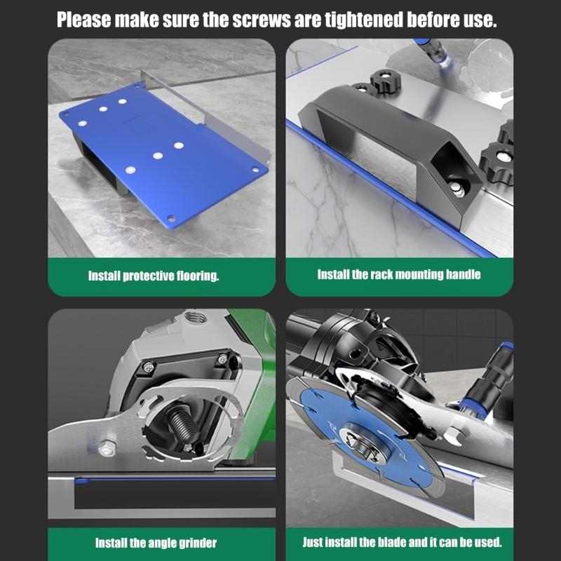 Professional Tile Cutter Attachments For 100-Type Angle Grinders Metal Construction Adjustable Guide