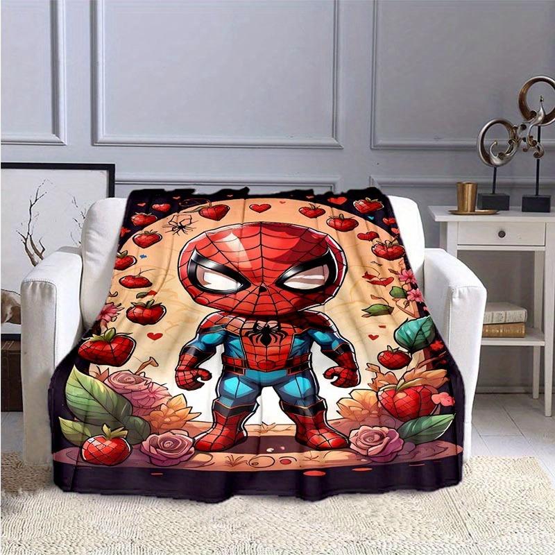 1pc Spider-man Printing Blanket - Soft, All-Season Throw for Living Room, Bedroom,Personalized Gift with Adorable Cartoon Design