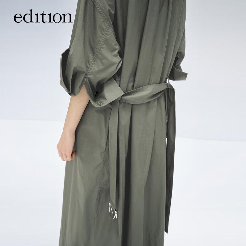 Women's Utility Trench Coat Shirt Dress