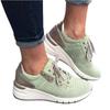 Autumn new women's shoes wish casual sports shoes lace-up hollow thick-soled large-size breathable mesh single shoes