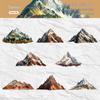 Retro Hill Series Card Sticker Pack - 16 Pcs for Journaling
