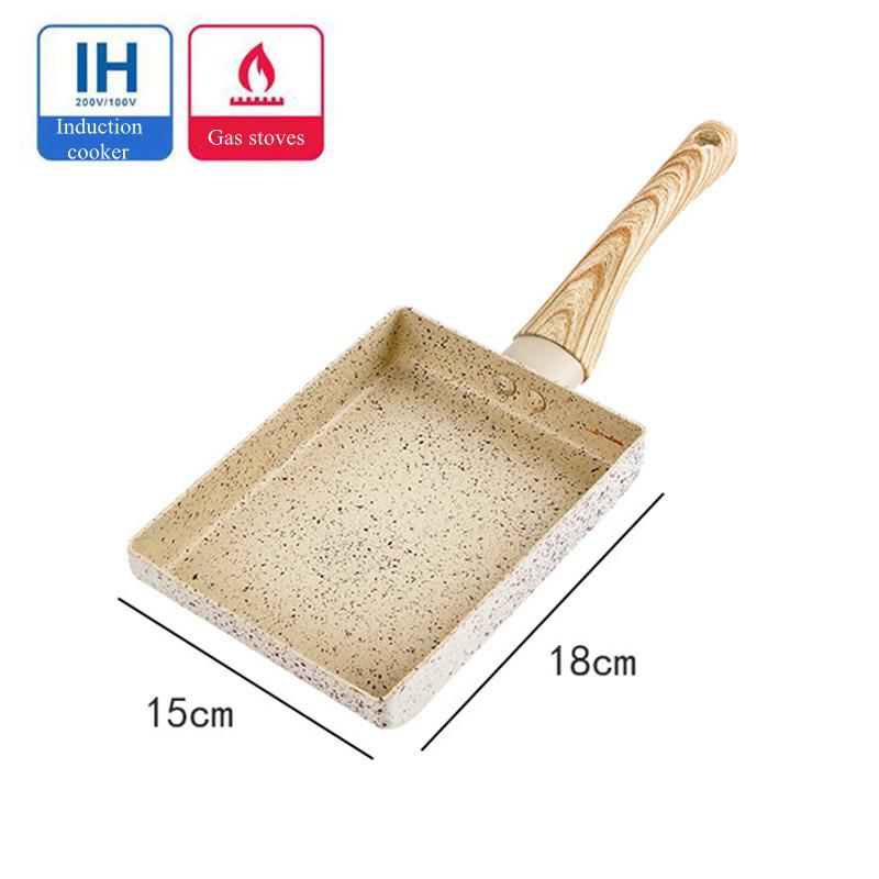 Maifan Stein Antihaft Tamagoyaki Bratpfanne Induktionsherd Gasherd Pfannkuchen Omelettpfanne Kochtopf Küchengeschirr Utensilien