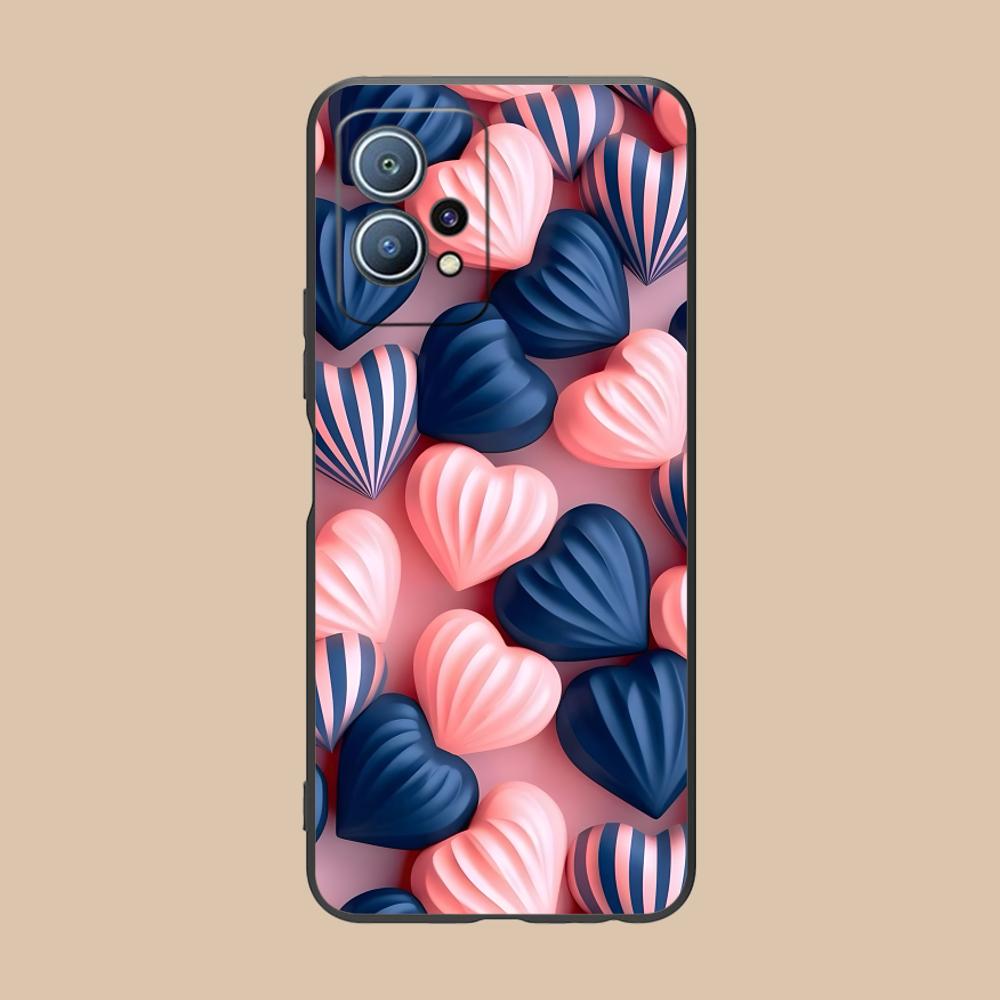 Y2K Glowing Hearts Mobile Phone Case for Huawei P60 P50 P40 P30 P20 P10 P9 P8 Pro Lite Plus Colorful Printing Cover Pretty Cover