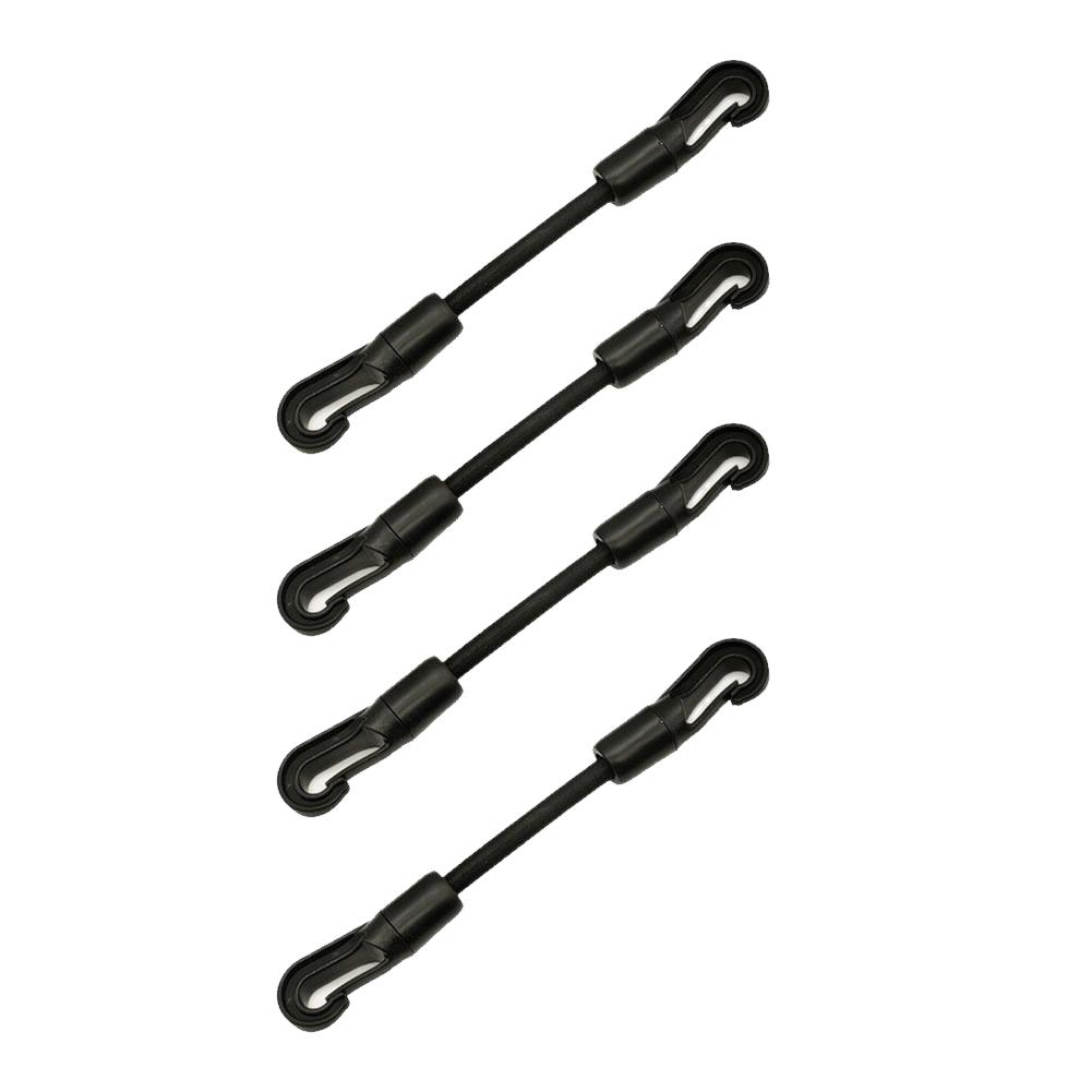 

4Pcs Elastic Hook Strap Double Headed Portable Tie Down Strap Versatile Bungee Hook Rope for Luggage Camping Tarps