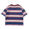 Boys Summer Block Striped Short Sleeve T Shirt Soft Cotton Lightweight Top for Toddlers