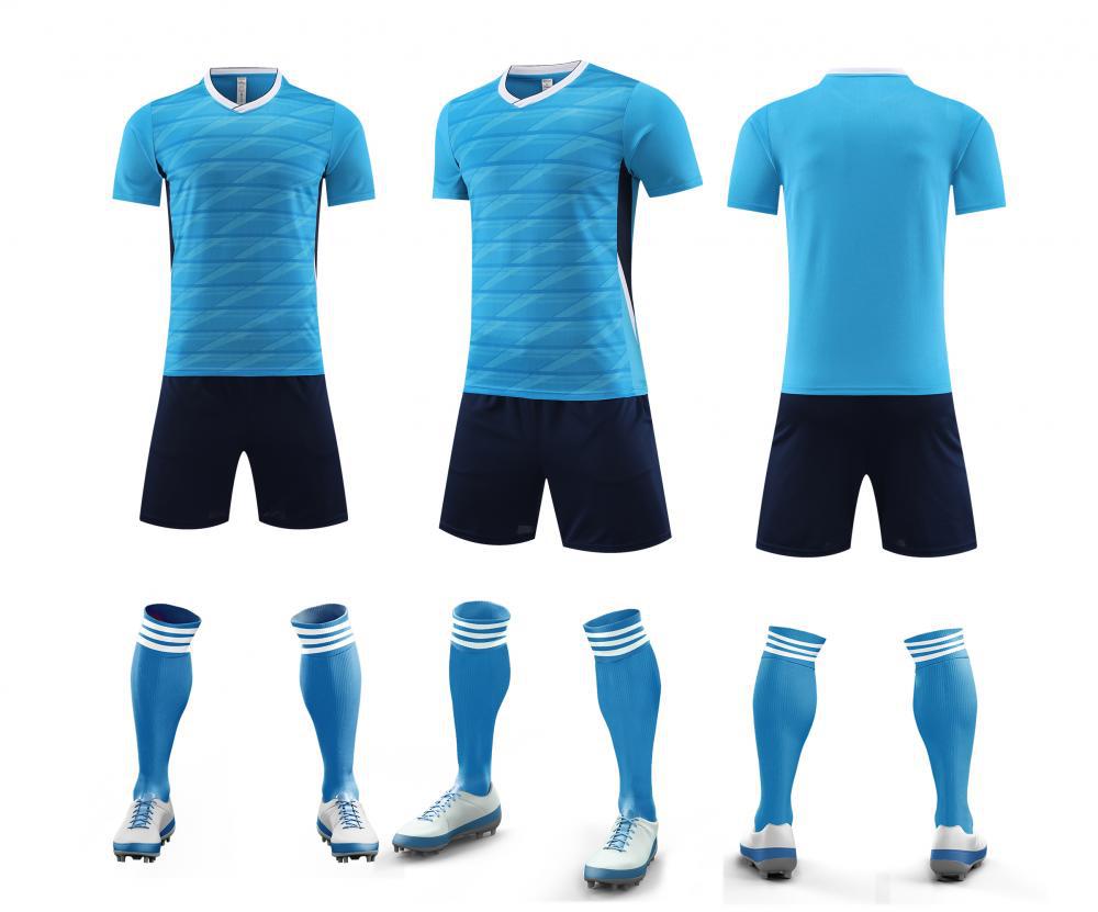 Soccer sets, quick-dry short-sleeve adult and children's sports jerseys, training camp competition uniforms, factory in stock, 15 styles