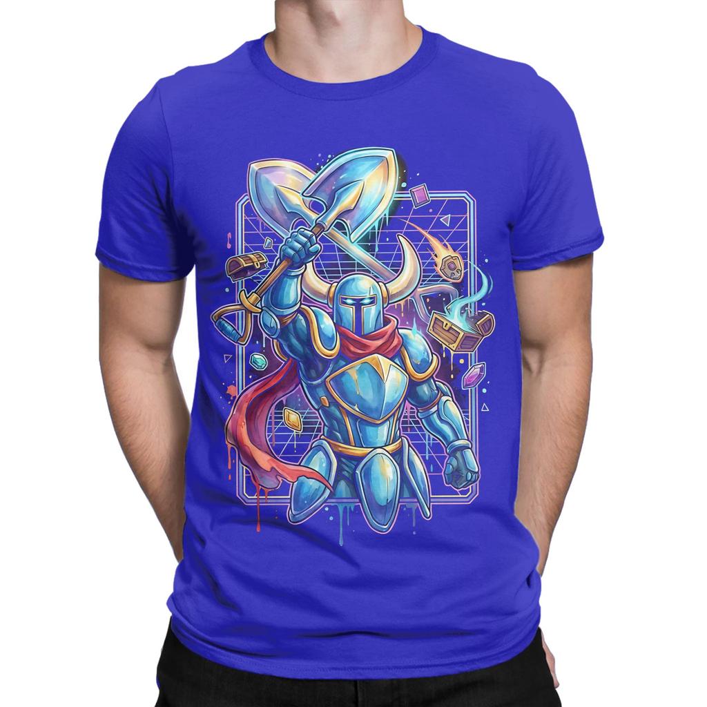 Shovel Knight Vaporwave Aesthetic Retro Design poster Graphic Funny 100 Cotton TShirt Shovel Knight Tops Tees For Unisex