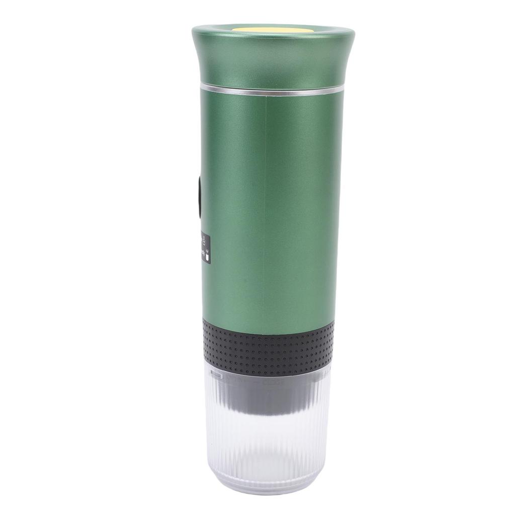 Portable Capsules Coffee Maker 72W 120ML Cup Full Automatic Outdoor Ground Coffee Machine for Home Travel Green