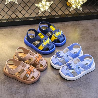 Children's Sandals Slippers Summer Cartoon Cute Soft Bottom Non-slip Small Children Girls Indoor Baotou Hole Shoes Boy Sandals