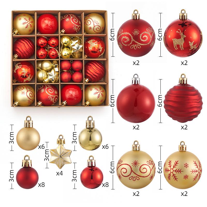 Xmas Tree Party Decorations Plastic Christmas Tree Hanging Pendants Ball Decorations Christmas Ball Ornaments