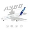 30cm 1/240 A380 Prototype Aircraft Model Kit with A Display Stand, Suitable for Adult Aviation Gifts or Display Decorations