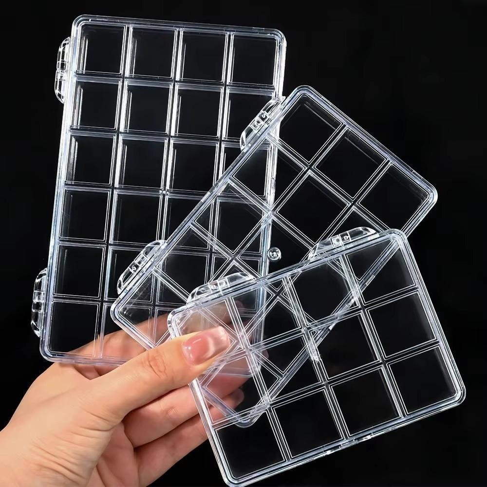 Divider Nail Art Storage Box 12/15/24Grids Container for Jewelry Gifts Empty Storage Box