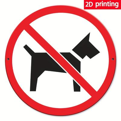 Hochauflösendes Metallblechschild Kein Zutritt für Hunde Warnschild für die Außendekoration im Garten
