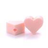 14mm 10Pcs/Lot Heart Shape Silicone Beads Baby Nursing Chewable Teething Beads Pacifier Teether DIY Necklace Accessories