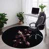 1pc Gothic Cross Office Round Area Rug, Indoor Mat Suitable ForOffice, Under Office Chairs Bedroom Living Room Home Decor T189