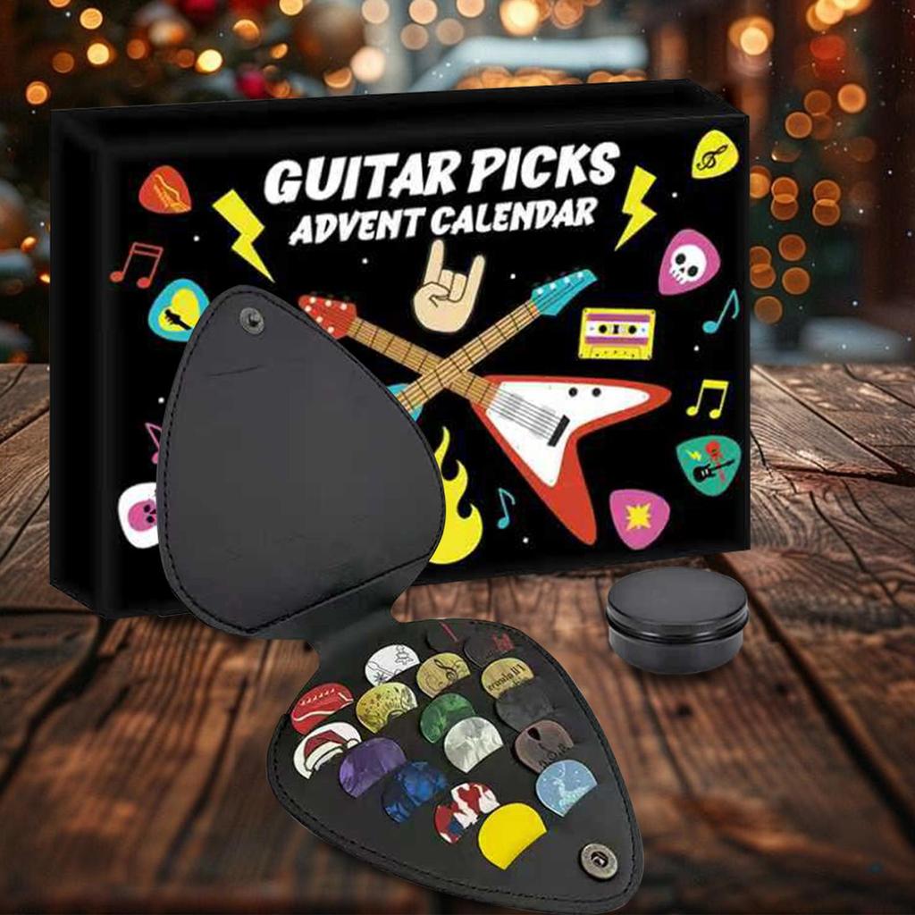 Guitar Picks Christmas Advent Calendar 24 Days Countdown Calendar 2025 Christmas Gift 2026 New Year
