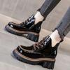 Fashion Booties with Laces Lace-up Female Short Shoes Round Toe Platform Punk Style Combat Chunky Women's Ankle Boots High Quality Sale
