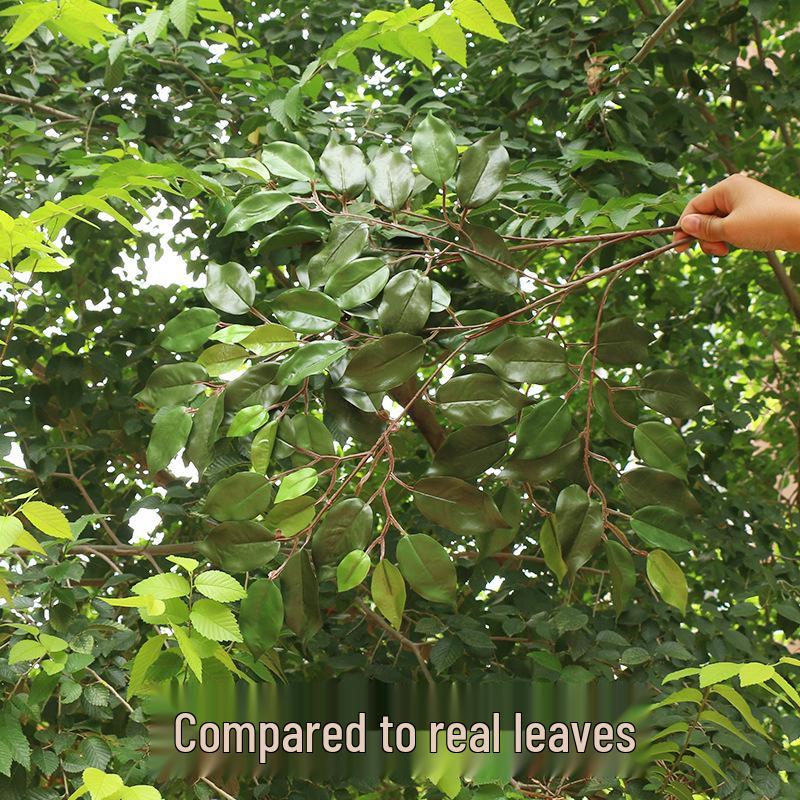 Artificial Banyan Branches with Laminated Plastic Leaves for Landscaping and Decoration