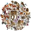 35pcs-70pcs Realistic Wildlife Stickers Party Big Cats Animal Stickers  Stickers For Guitar Laptop Helmet Skateboard