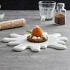 Kreatywny Nieregularny Ceramiczny Talerz Obiadowy na Stek, Deser, Sushi – Biała Zastawa Stołowa