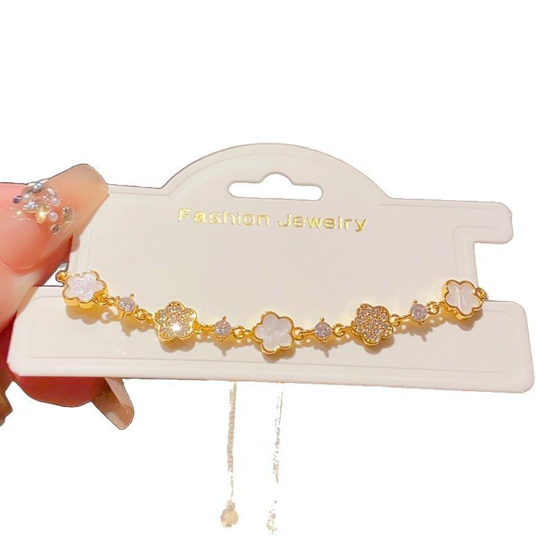 Floral Hand Chain With Gold Plating For Women Fashion Accessory Summer