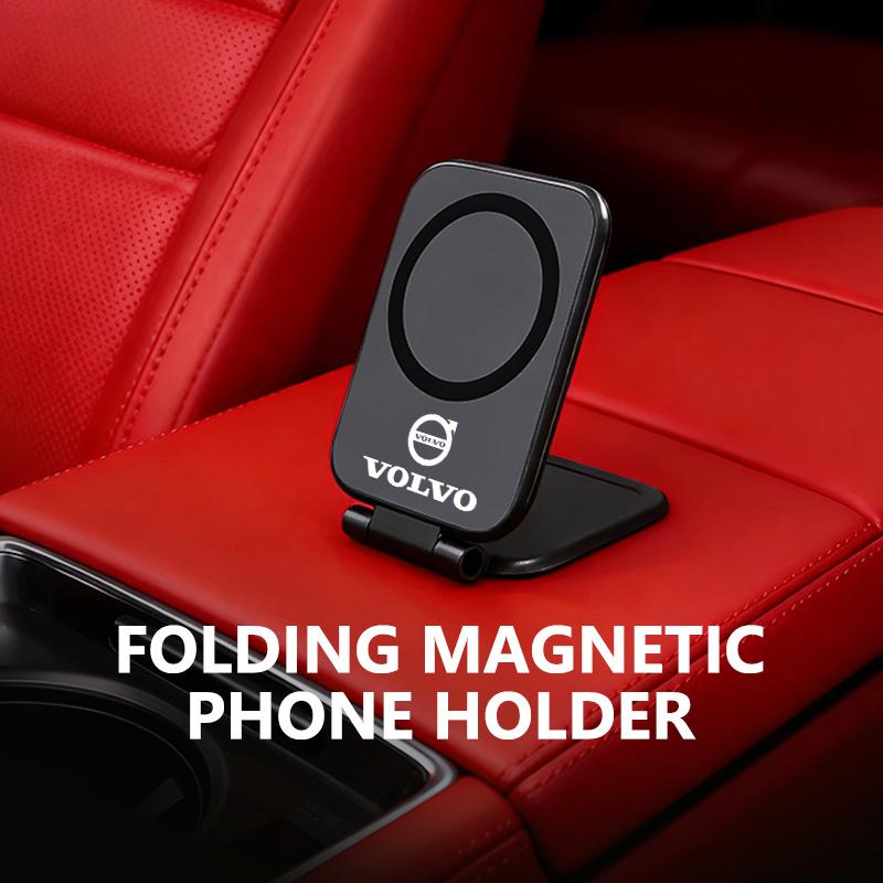 Magnetic Car Phone Holder Foldable Air Vent Mount Stand For Volvo V40 V60 C30 C70 S60 S80 S90 XC40 XC60 XC70 XC90 T6