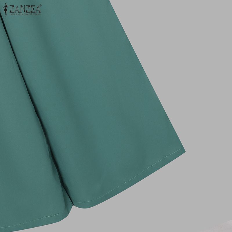 ZANZEA Seturi costume casual din două piese pentru femei, bluză cu mâneci 3/4 cu imprimeu și pantaloni