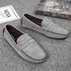 Fashion Winter Men Loafers Soft Suede Plush Warm Mens Casual Shoes Moccasins Slip On Flats Man Business Shoes Fashion Male Driving Shoes
