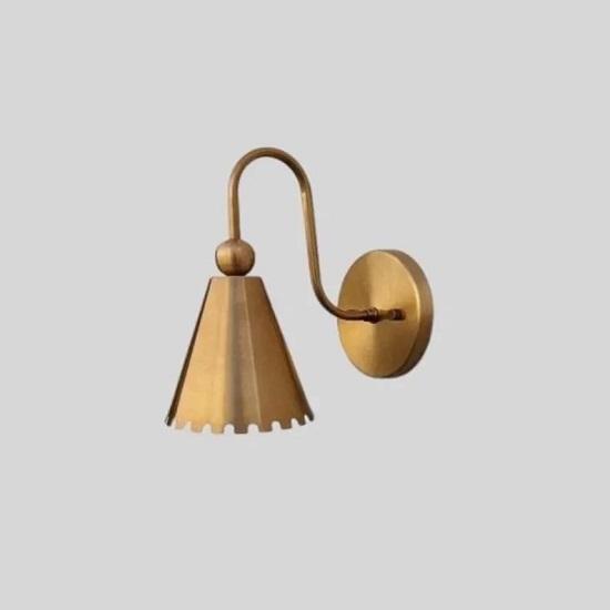 Retro Messing Vegglampe – Tidløs Sjarm Belysningsarmatur
