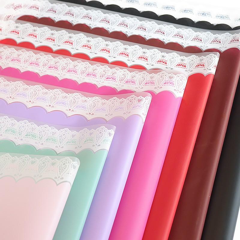 20Sheets Durable Flower Gift Wrapping Paper Waterproof Plastic Ideal for DIY Bouquets and Events
