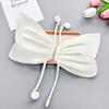 Apricot Satin Exquisite Three-Dimensional Butterfly Pair Flower Handmade Diy Jewelry Accessories Children'S Clothing Decorative Cloth Stickers