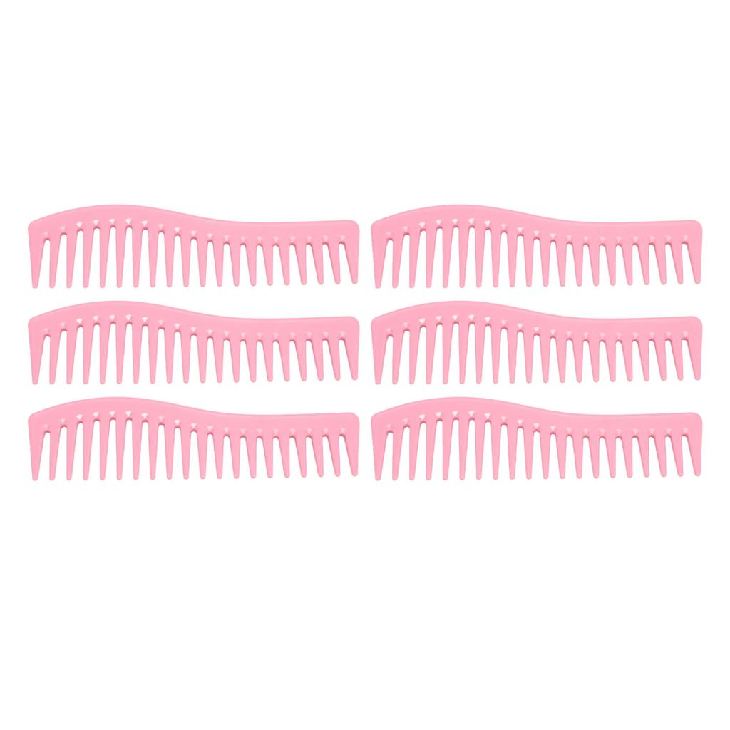 10-teiliger Kamm mit breiten Zähnen für langes Haar, zum Entwirren, Styling, Friseurwerkzeug, Macaron-Farbe