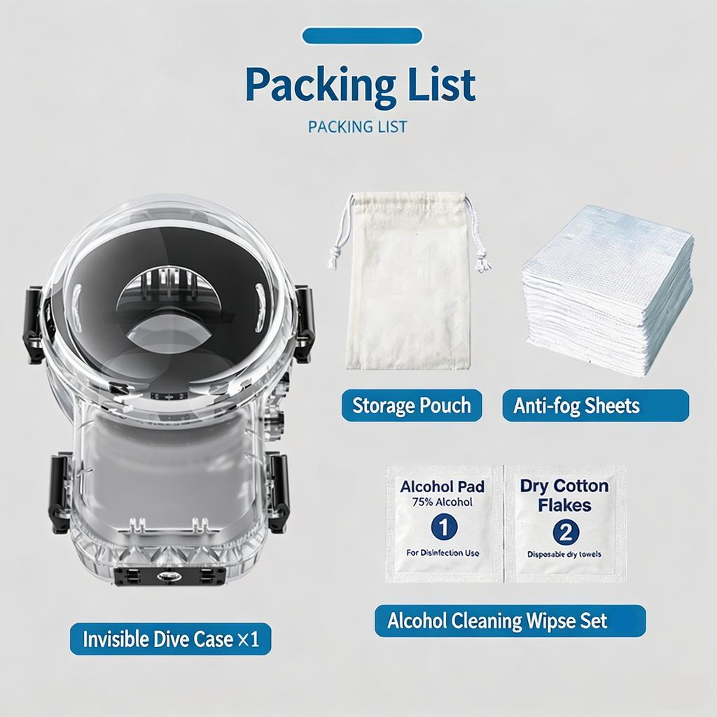 Waterproof Diving Housing for Insta161 X6 61M Deep Underwater Case Invisible High Hardness Panoramic Shell Camera Accessories