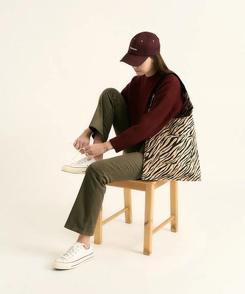 Stylehan Zebra Shopper Bag Gold Beige