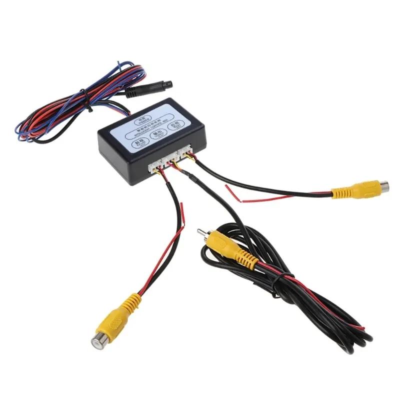 Car Parking Camera Video Channel Converter Auto Front/Rear View Camera Video Control Box Suiatble for CVBS &AHD X7AE
