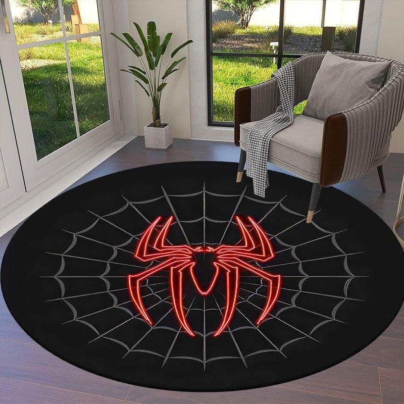 

1pc Spider-man Pattern Round Area Rug , Bedroom Living Room Floor Mat , Playroom Bedroom Living Room Indoor Decor Rug , Aesthetic Room Chris 80cm/31.5in